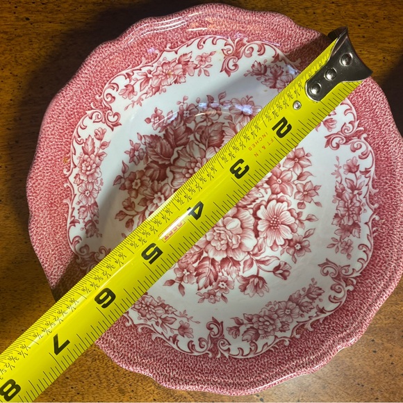 2 Meakin 6 1/2” Avondale Pink Coupe Cereal Bowls - Picture 7 of 11